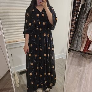 & other stories silk crafting dress